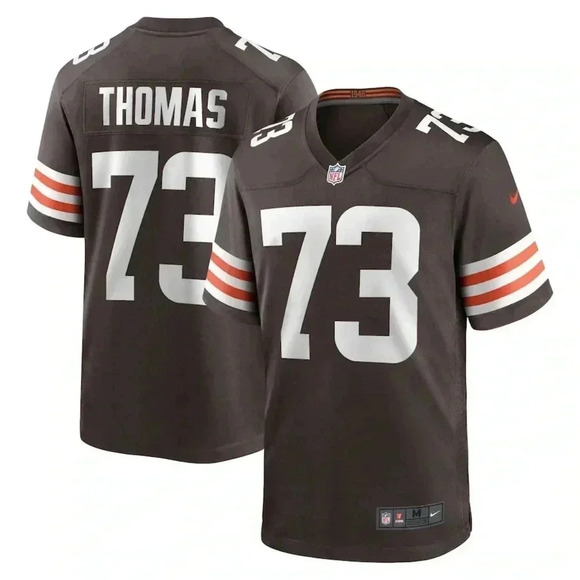 Men's Cleveland Browns Joe Thomas Nike Brown Retired Player Game Jersey size L - Picture 1 of 5